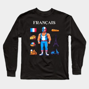 Francais: Masked Man Long Sleeve T-Shirt